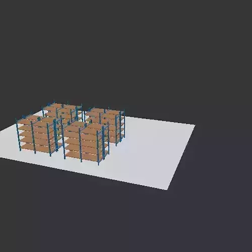 3D Angle Rack System Model