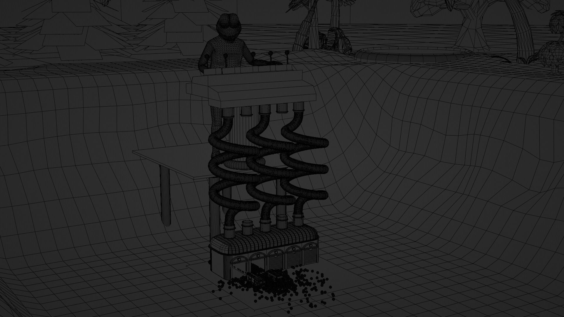 Filling Balls in a Toy House 3D model_3