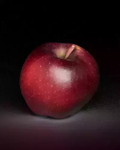 S00035 Realistic apple model