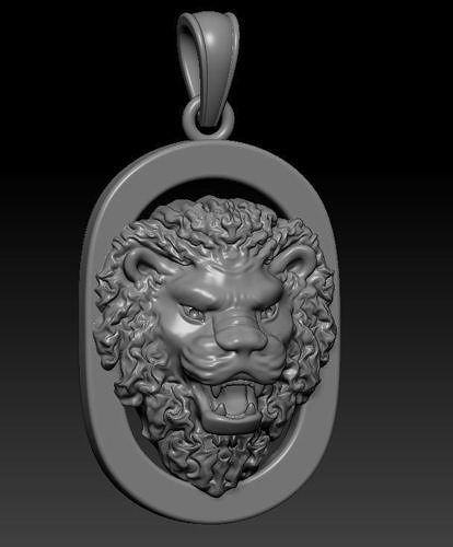 Pendant Lion 3D print model