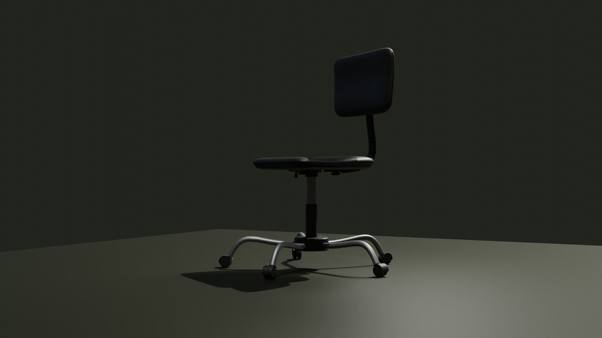 Computer chair 3D model_1