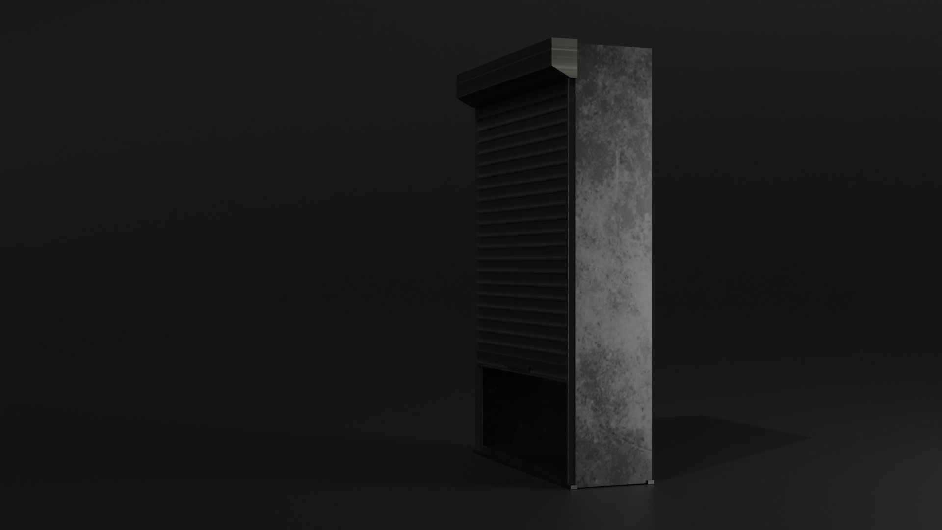 Metal cabinet 3D model_1