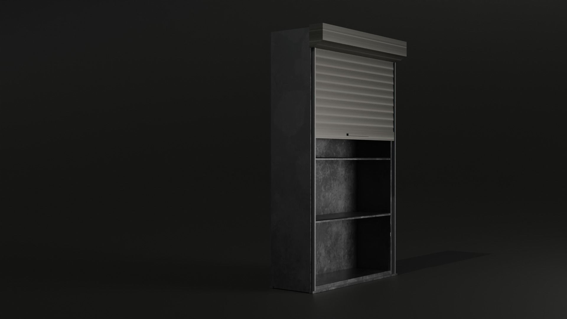 Metal cabinet 3D model_8