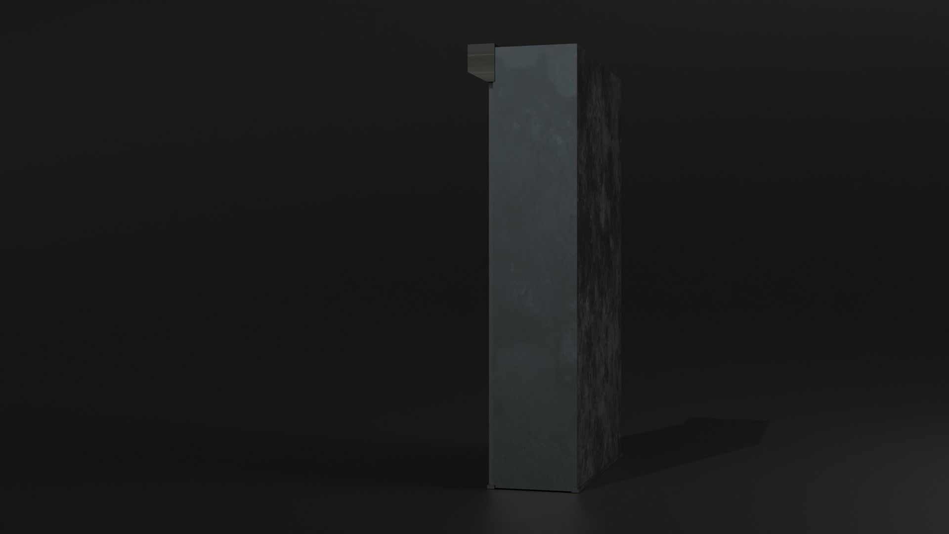 Metal cabinet 3D model_2