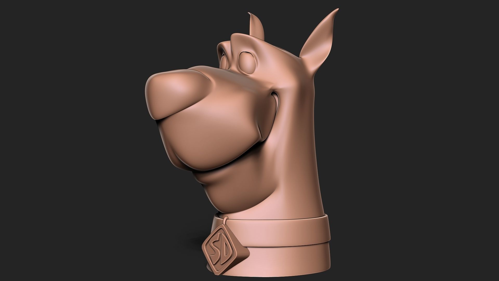 SCOOBYDOO HEADPHONES HOLDER 3D print model_5