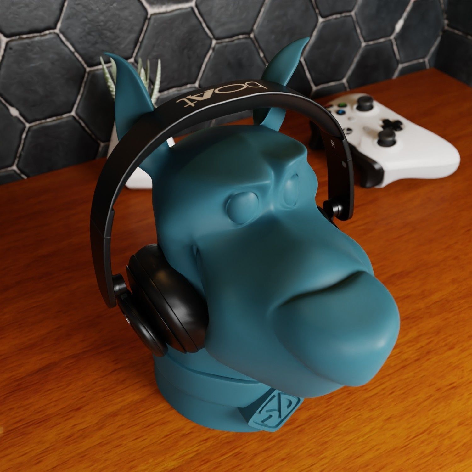 SCOOBYDOO HEADPHONES HOLDER 3D print model_2