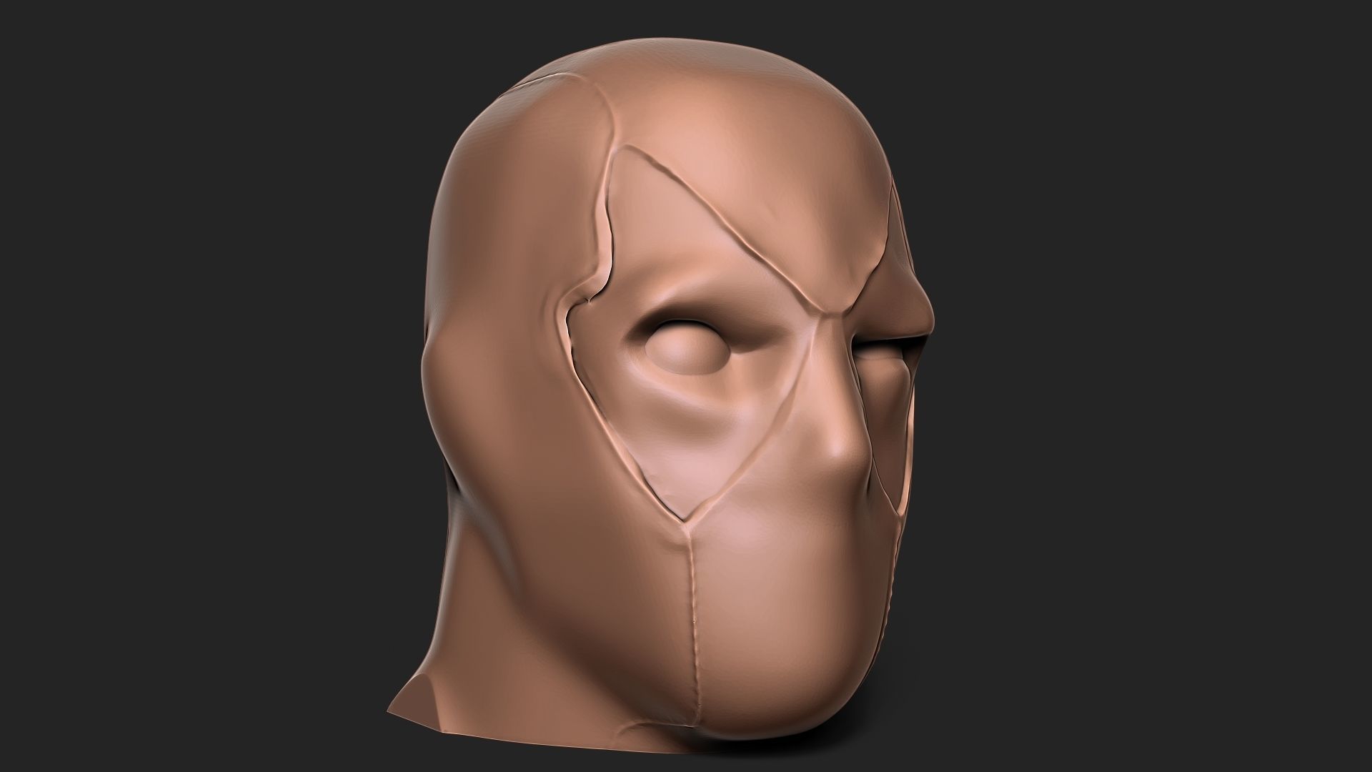 DEADPOOL HEADPHONES HOLDER 3D print model_4