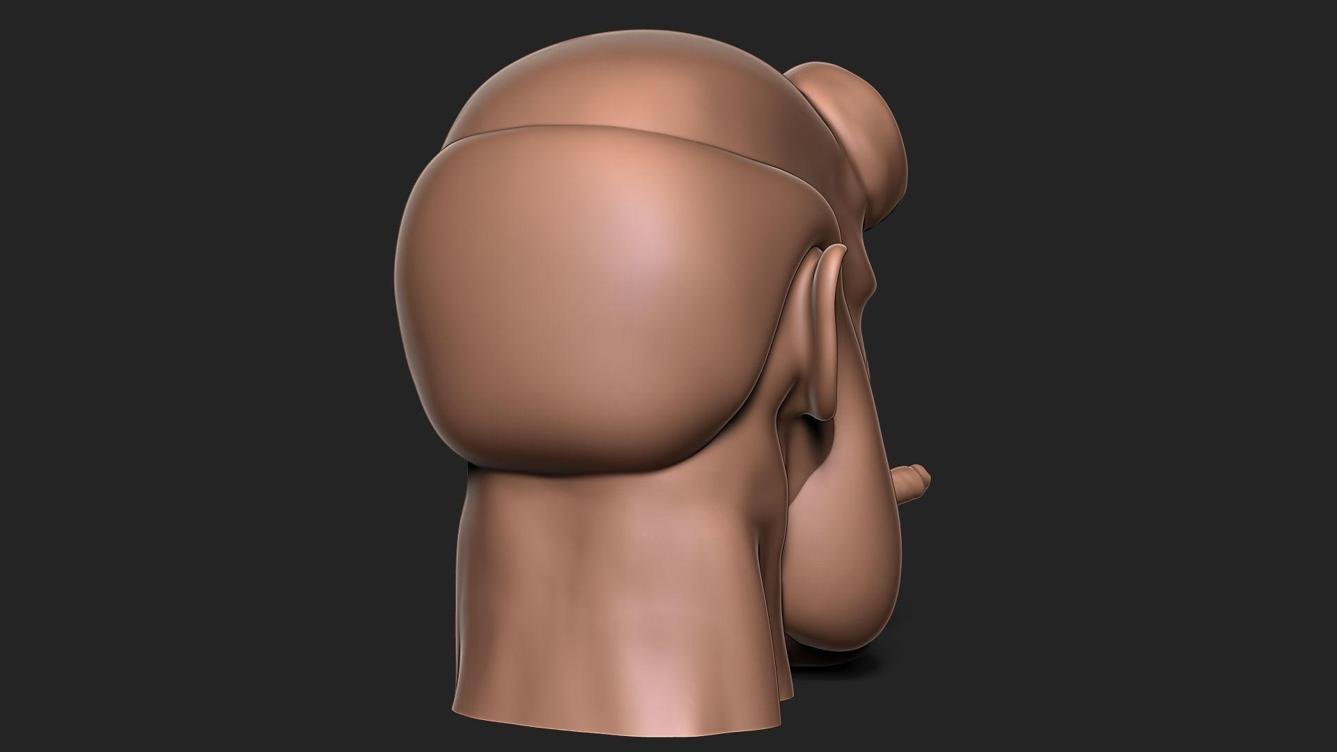 HELL BOY HEADPHONES HOLDER 3D print model_7