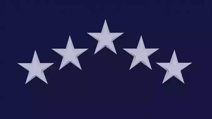 Five Stars in Blender