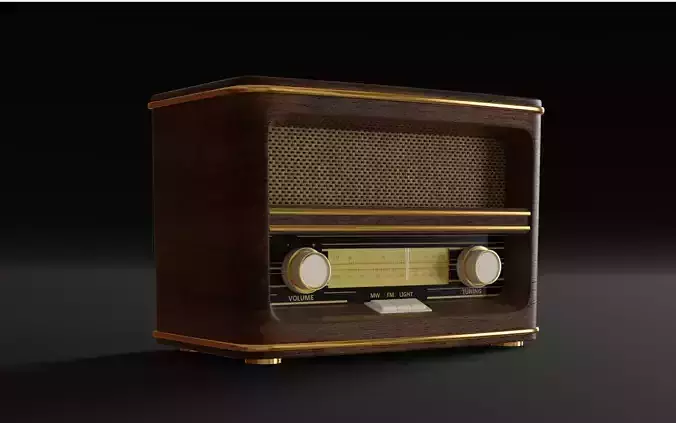 Old Radio 3d Model
