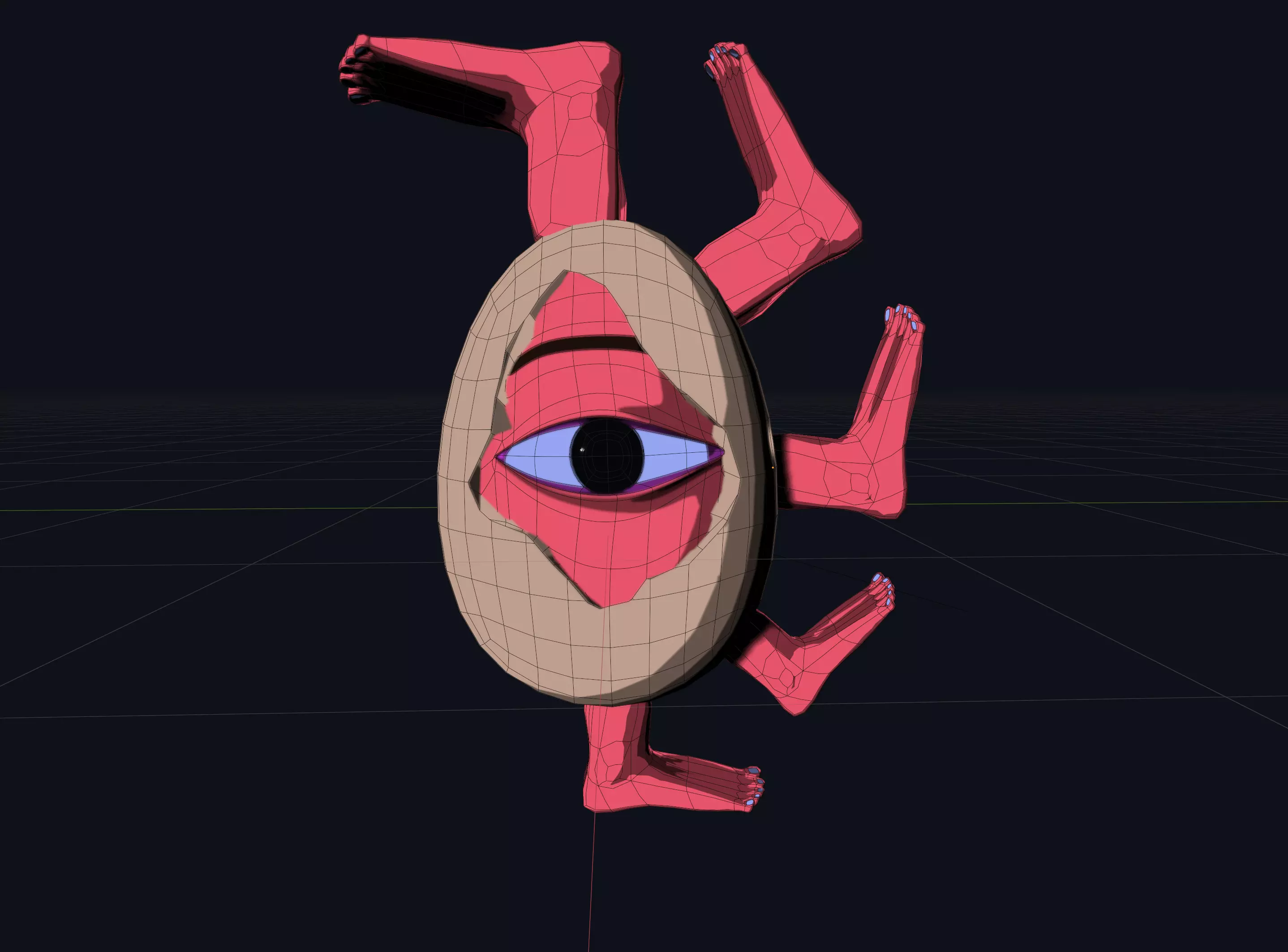 Parmesan Seeking Egg Free low-poly 3D model