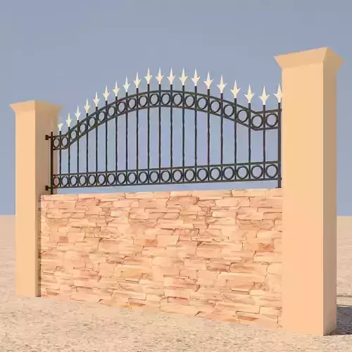 wrought iron fence