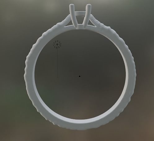 Mud Texture Ring Low-poly 3D print model