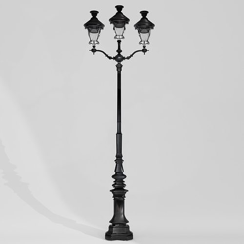 paris courcelles street light for carlier hotel  3d models 3D model