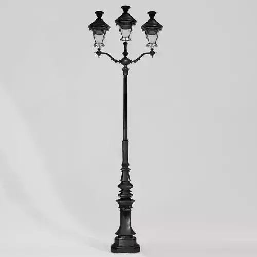 paris courcelles street light for carlier hotel  3d models