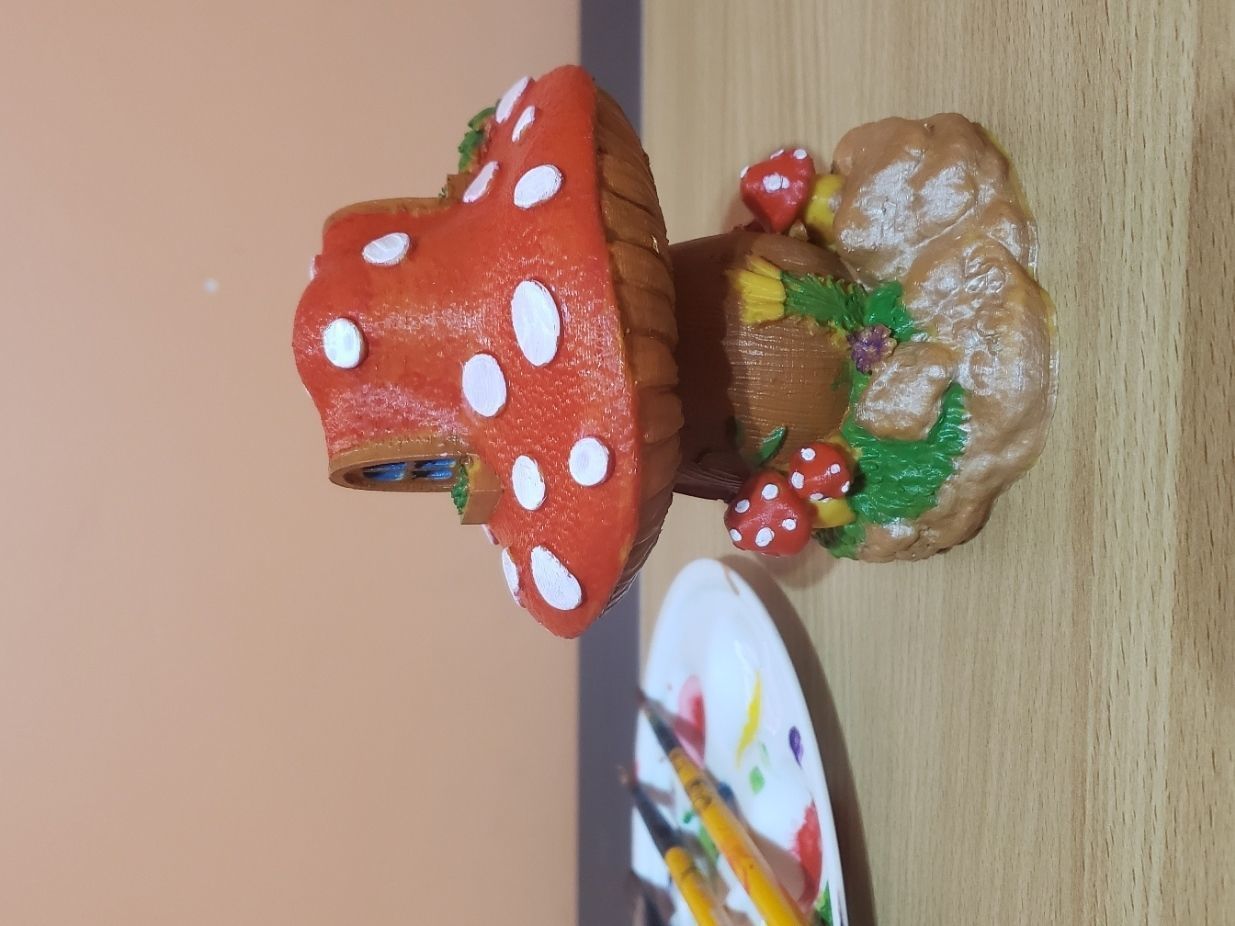 FANTASY MUSHROOM HOUSE DECORATION 3D print model_19