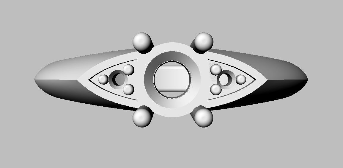 4mm Engagement Ring 3D print model_22