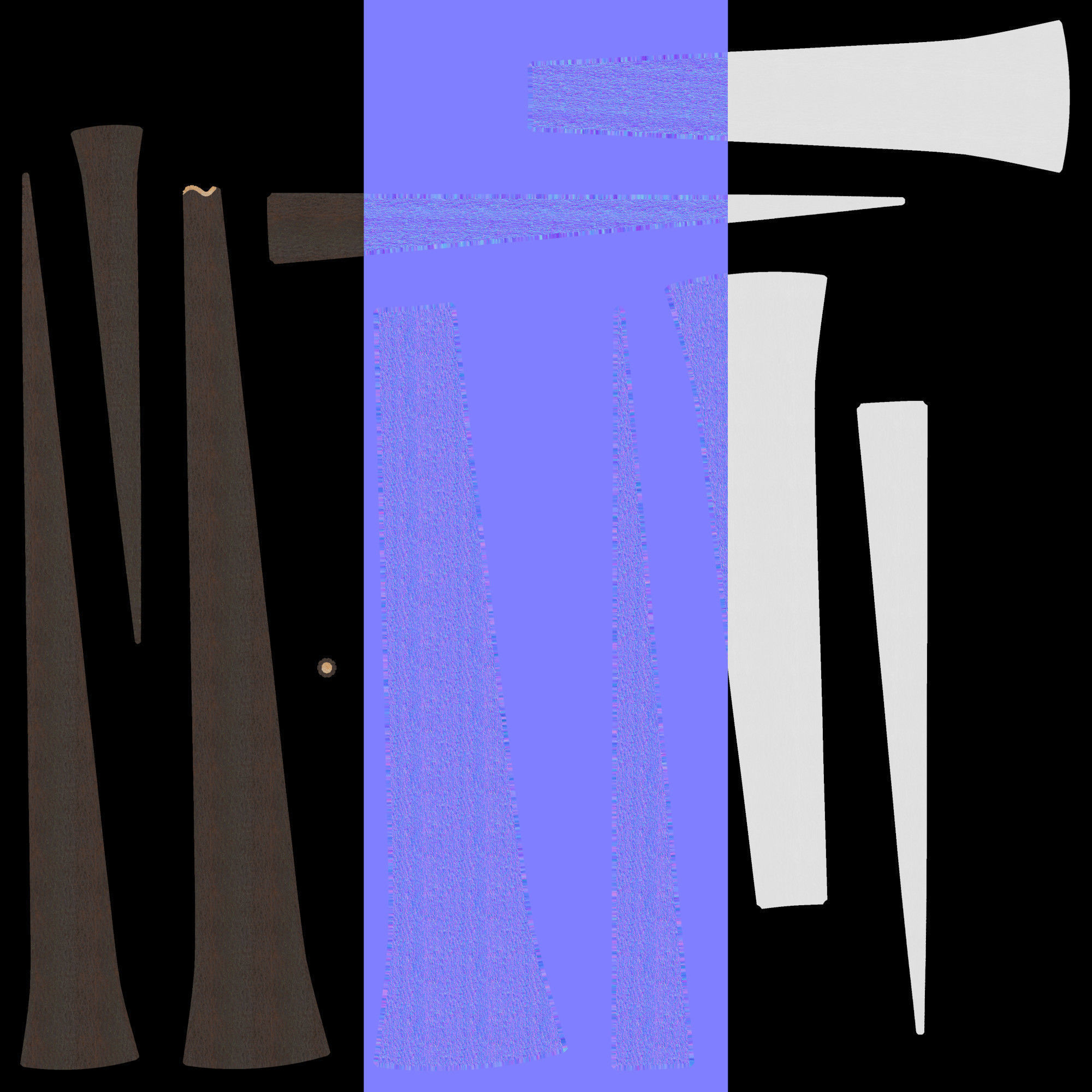 Low Poly Snowy Spruce Tree Pack Low-poly 3D model_22