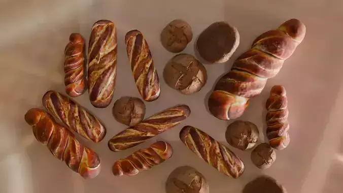 a beautiful and realistic Breads Model