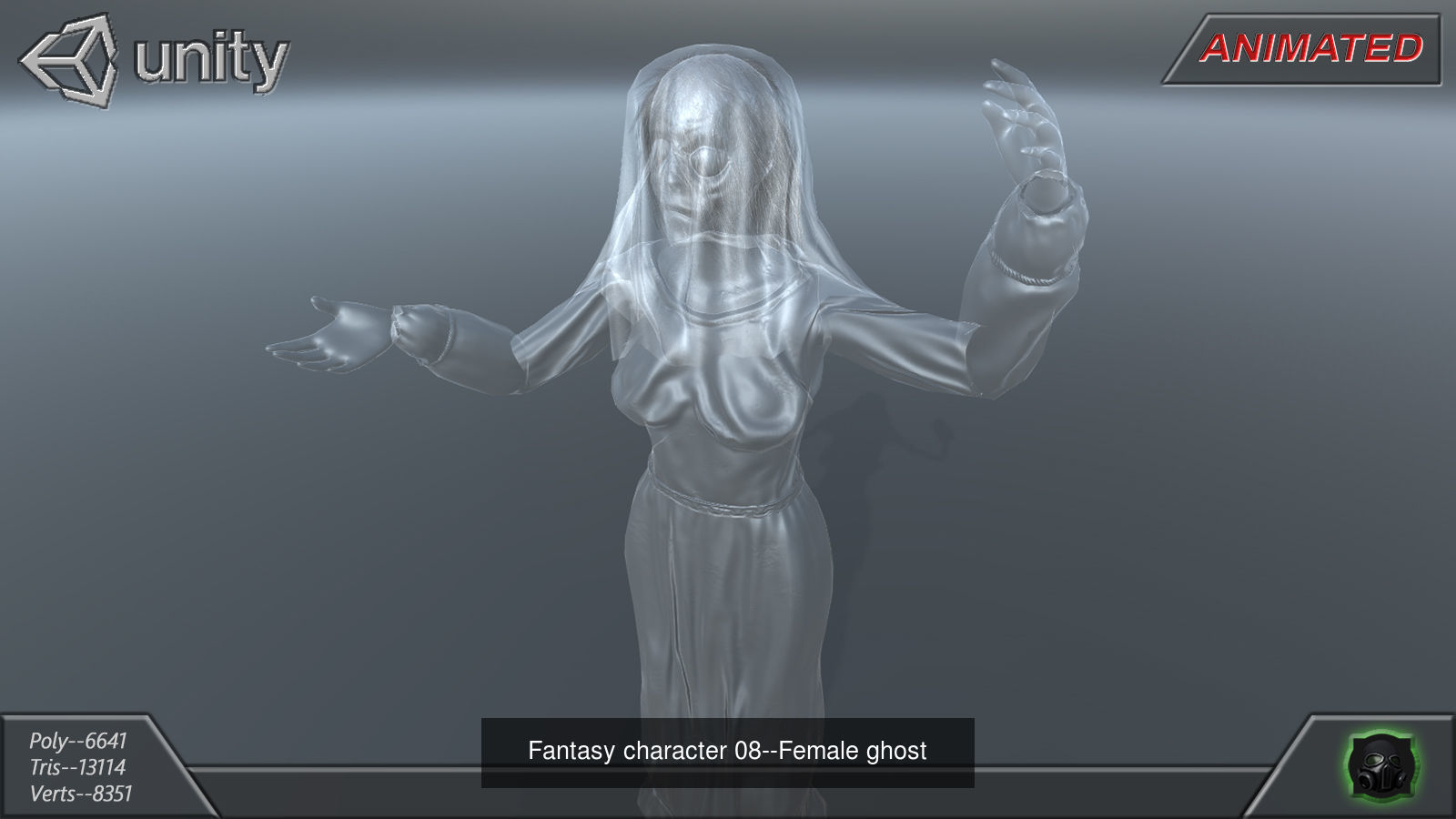 6 Ghosts Pack 3D Model Collection_12