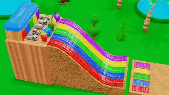 Vehicles Broken the fruits 3D model