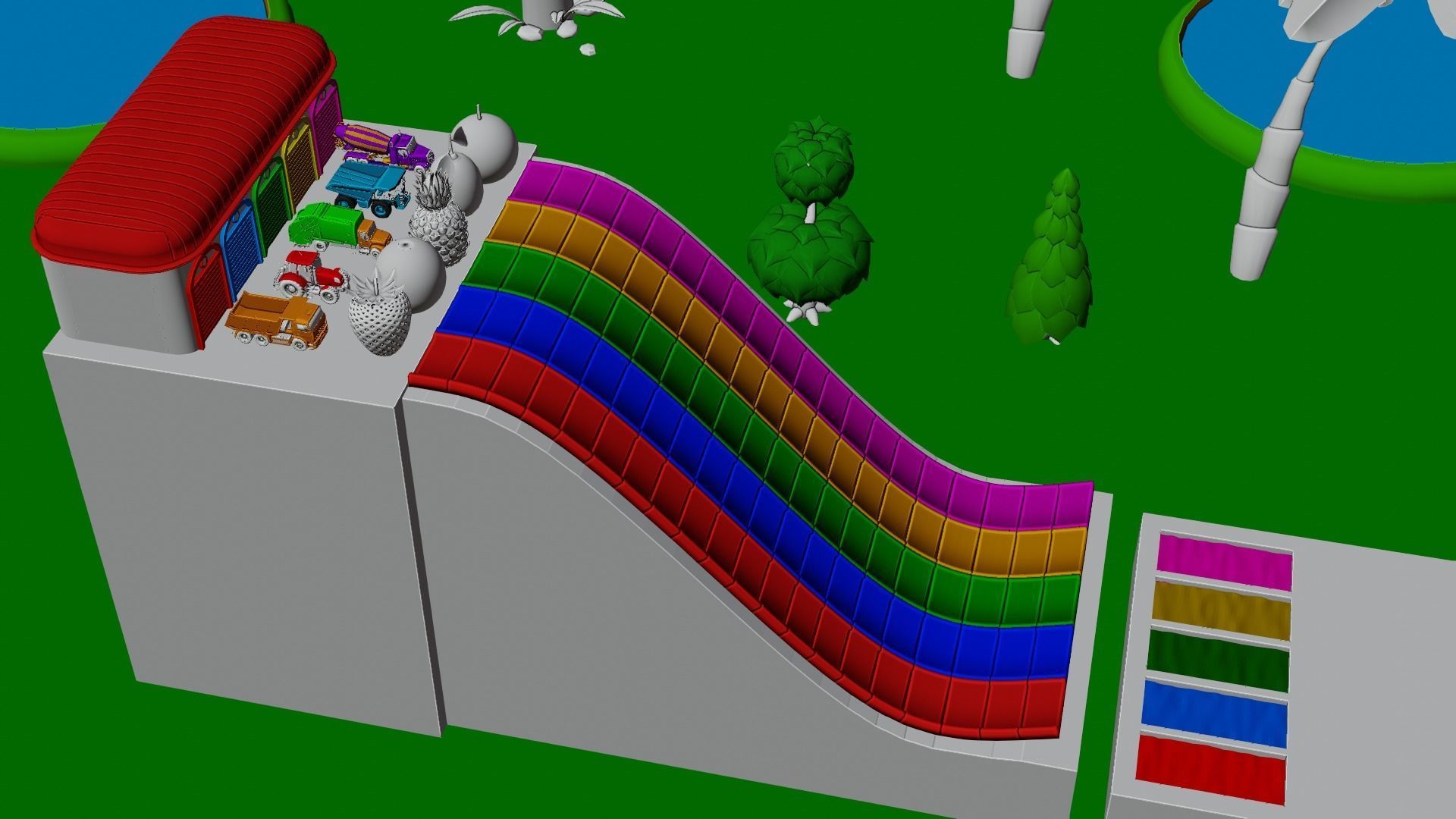 Vehicles Broken the fruits 3D model_2