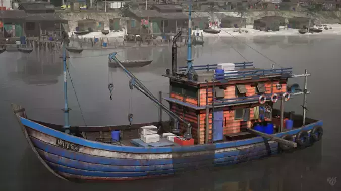 South East Asian style Fishing Boat