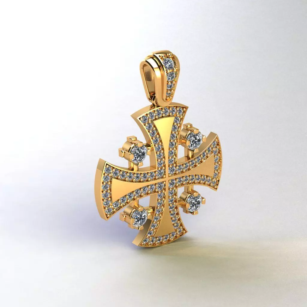 JerusalemS Cross 3D print model_0