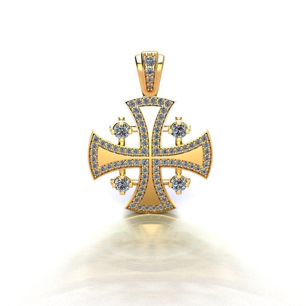 JerusalemS Cross 3D print model_3