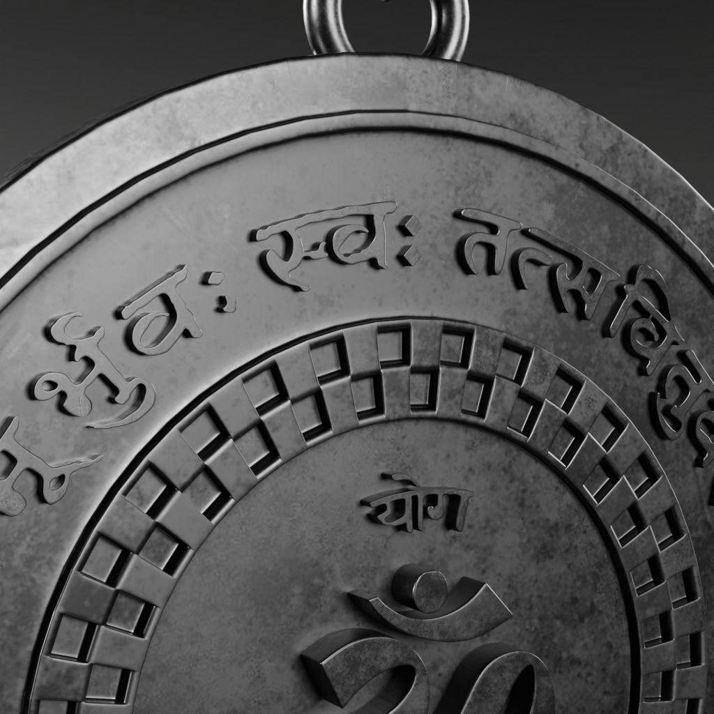 Mantra symbols - 3D printable model 3D print model_12