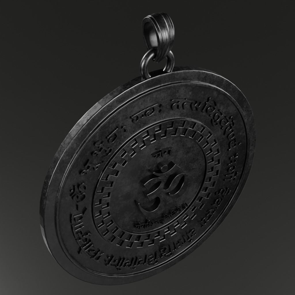 Mantra symbols - 3D printable model 3D print model_15
