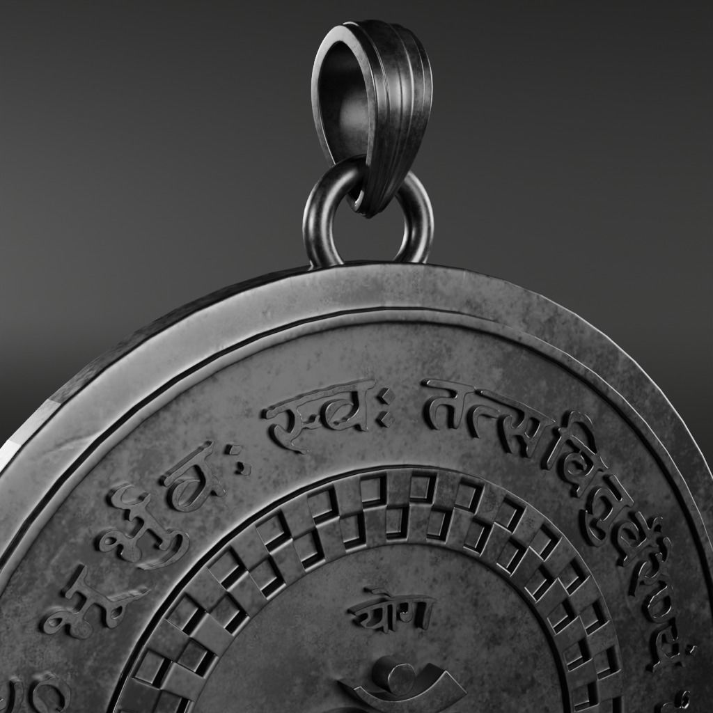 Mantra symbols - 3D printable model 3D print model_14