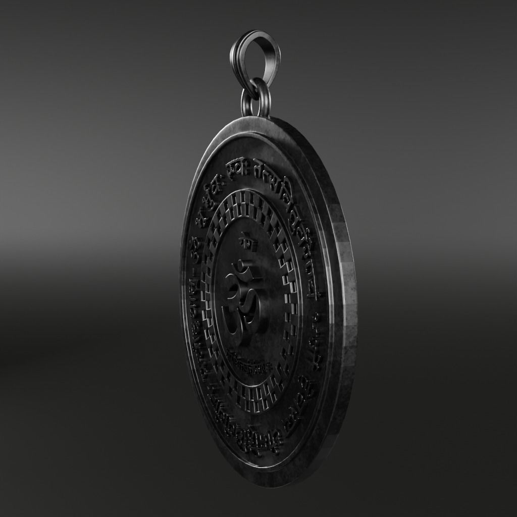 Mantra symbols - 3D printable model 3D print model_3