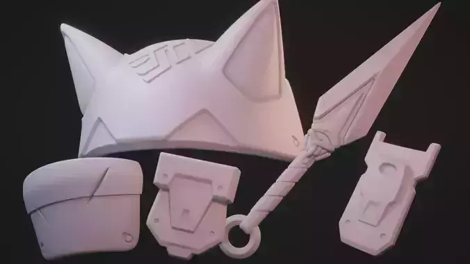 Overwatch 2 - Kiriko Cosplay 3D Print Props