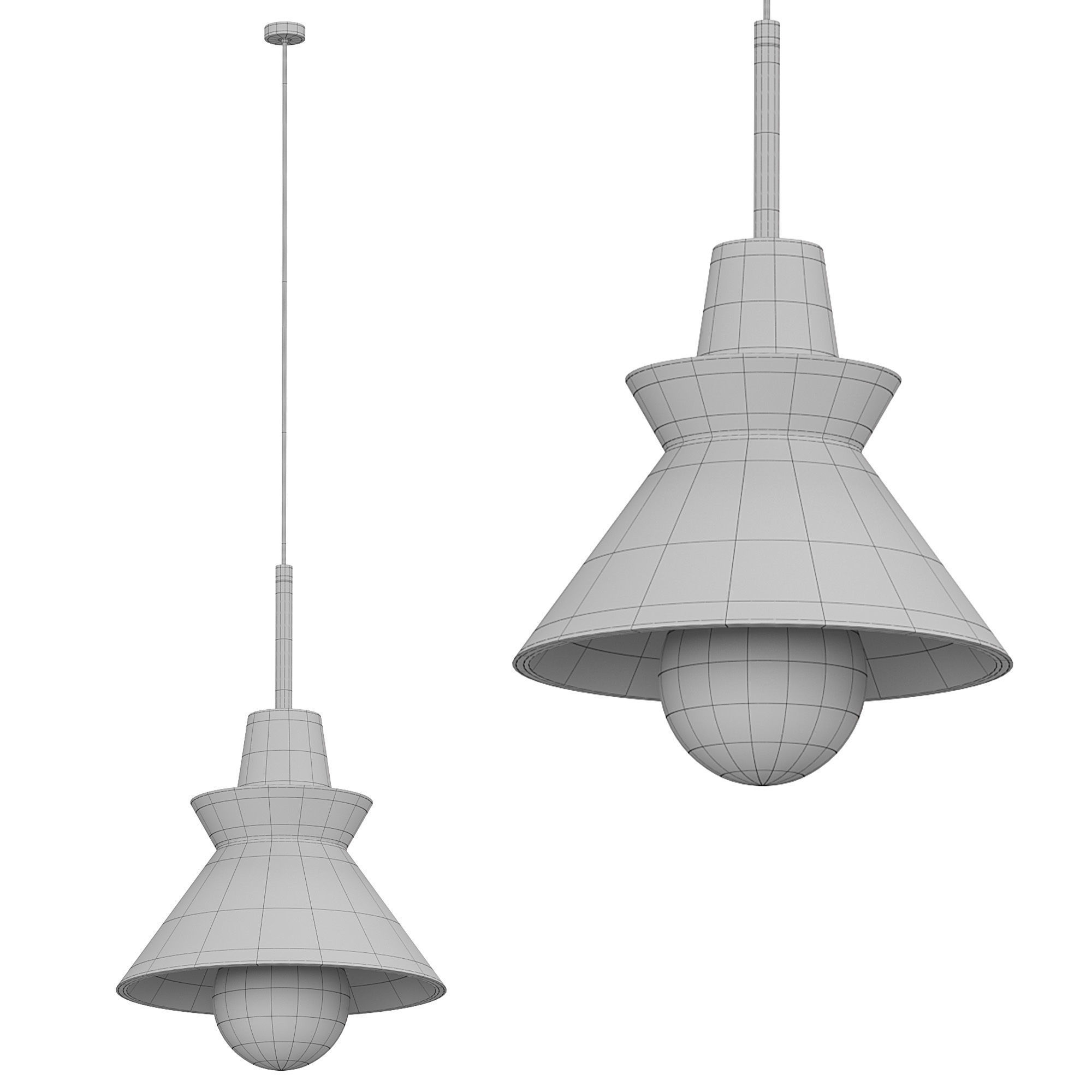 Scandinavian Pendant ccc 3D model_2