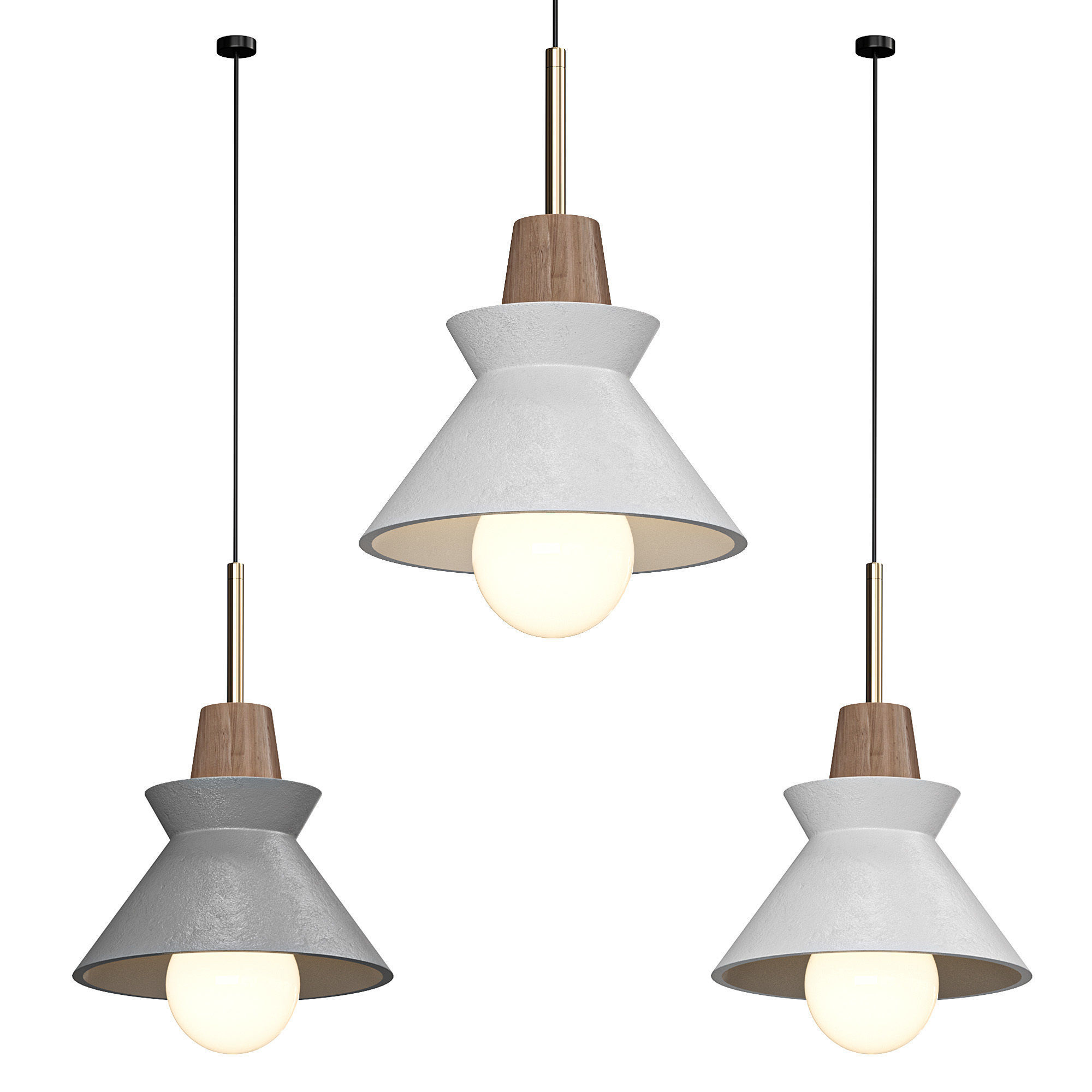 Scandinavian Pendant ccc 3D model_7