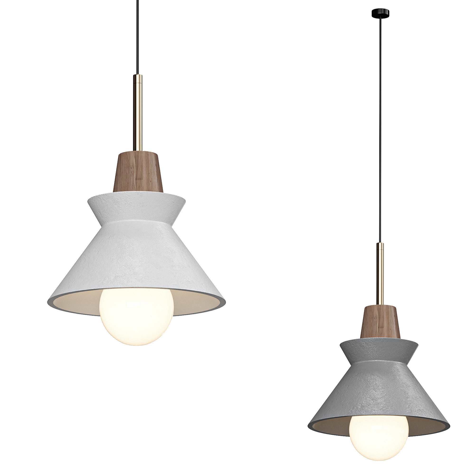 Scandinavian Pendant ccc 3D model_1