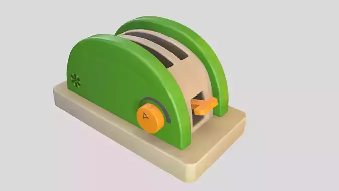 Toaster Low-poly 3D model