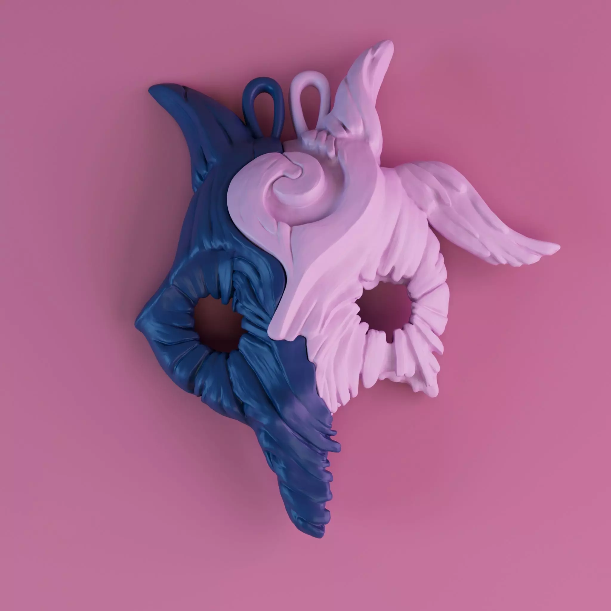 KINDRED SPIRIT VALENTINE DAY MEDAL 3D PRINT MODEL 3D print model