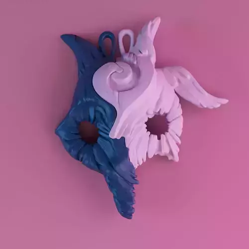 KINDRED SPIRIT VALENTINE DAY MEDAL 3D PRINT MODEL