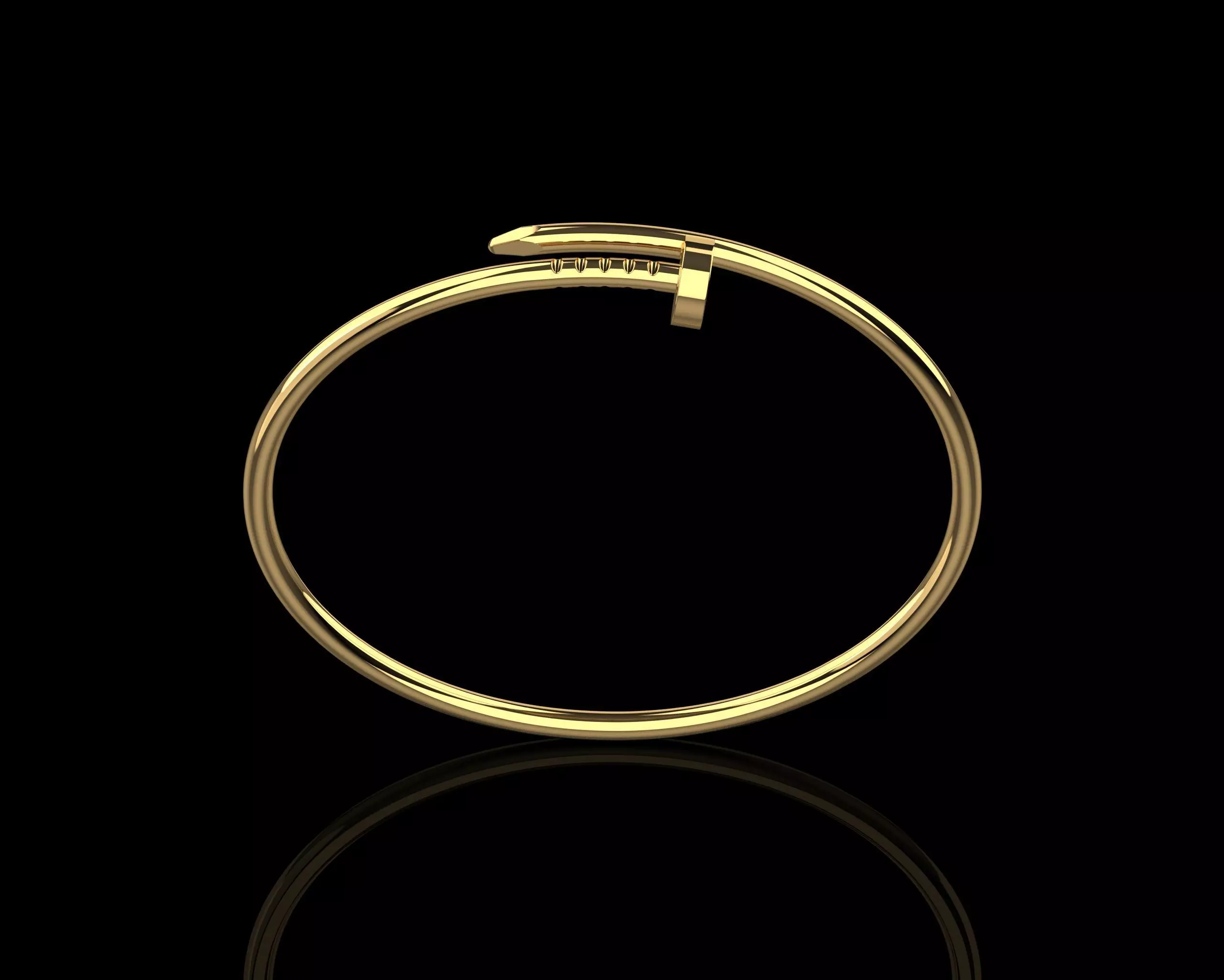 Juste un clou Bracelet 19 Size Small Version N190 3D print model_0