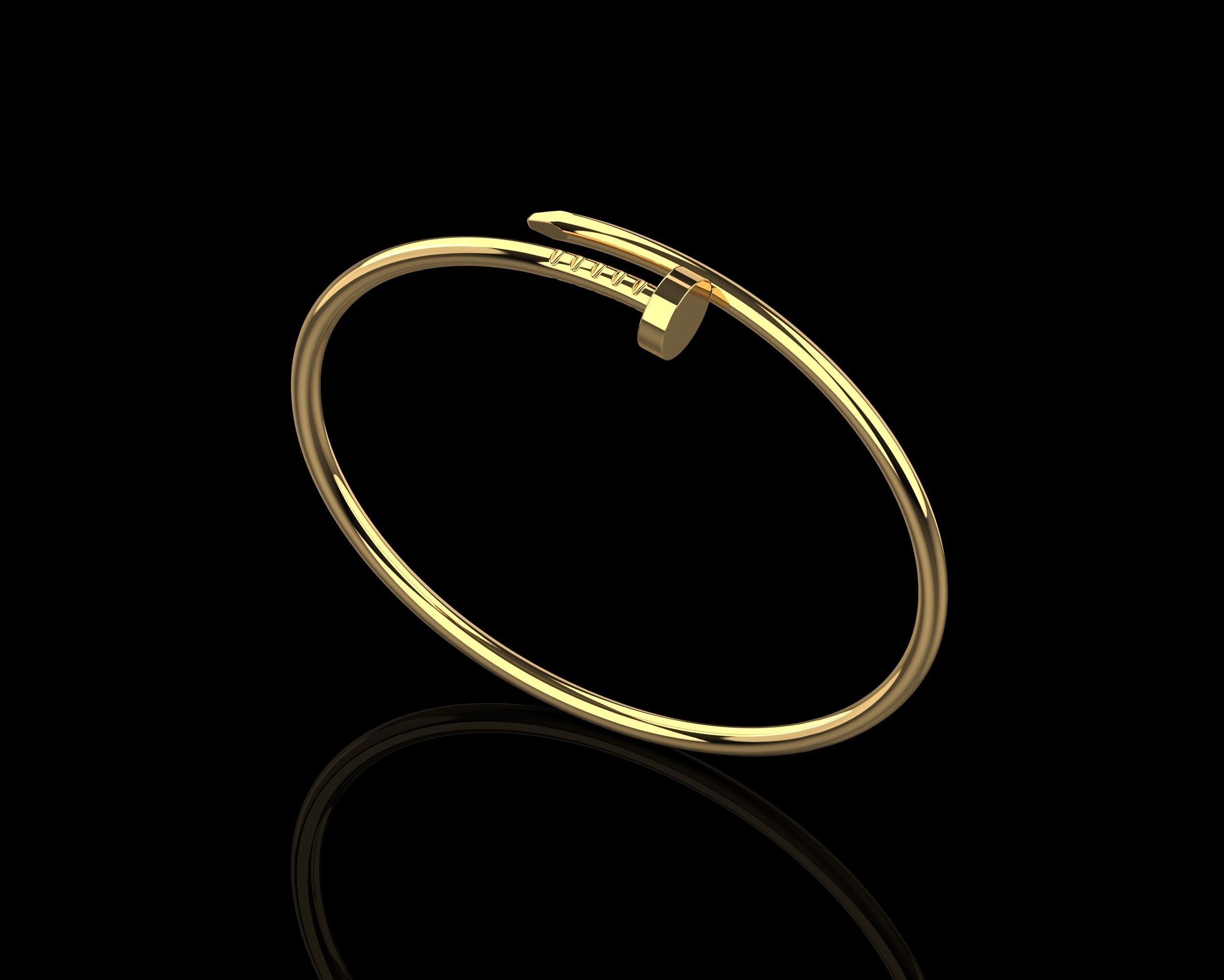 Juste un clou Bracelet 19 Size Small Version N190 3D print model_1