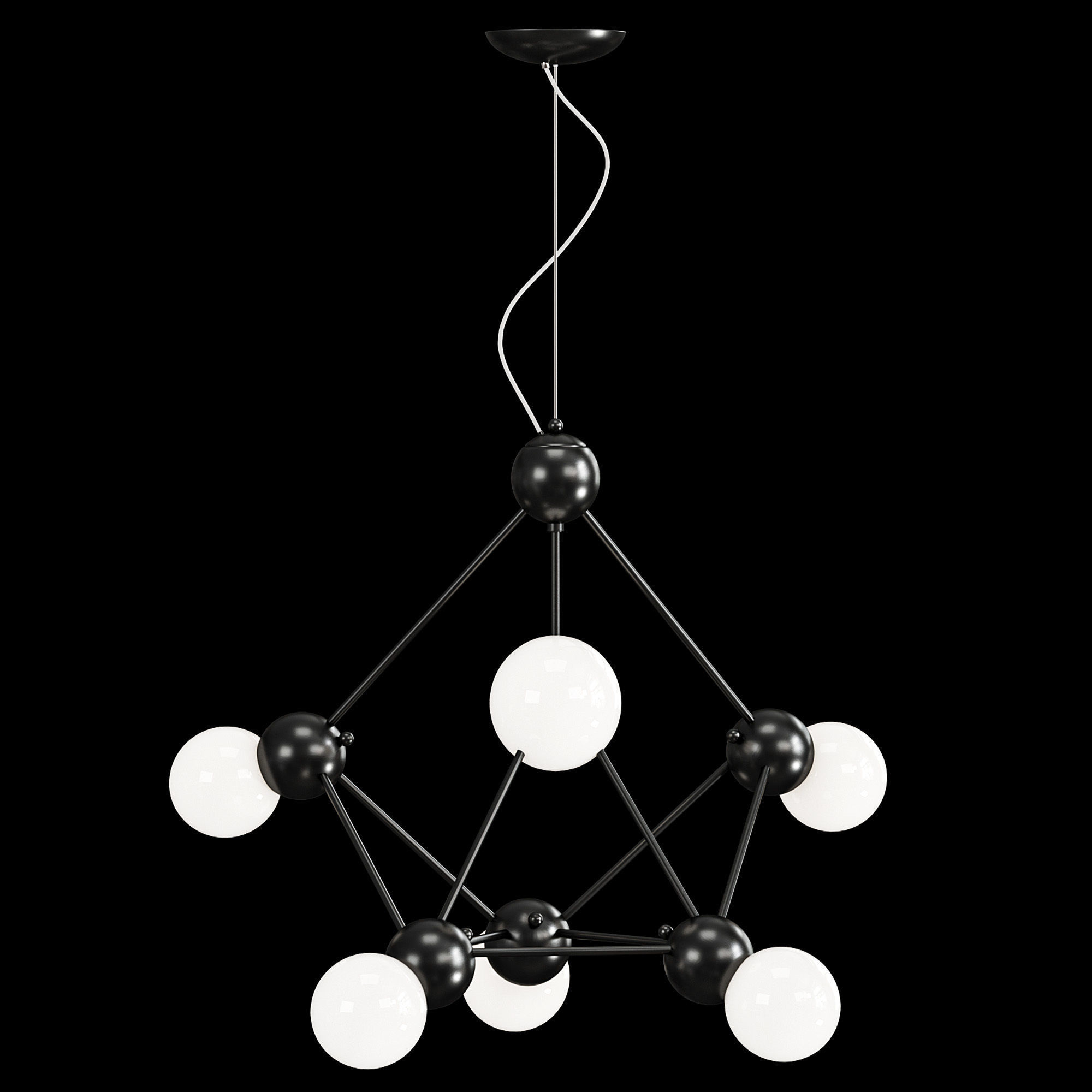 Chandelier ATOM 3D model_8