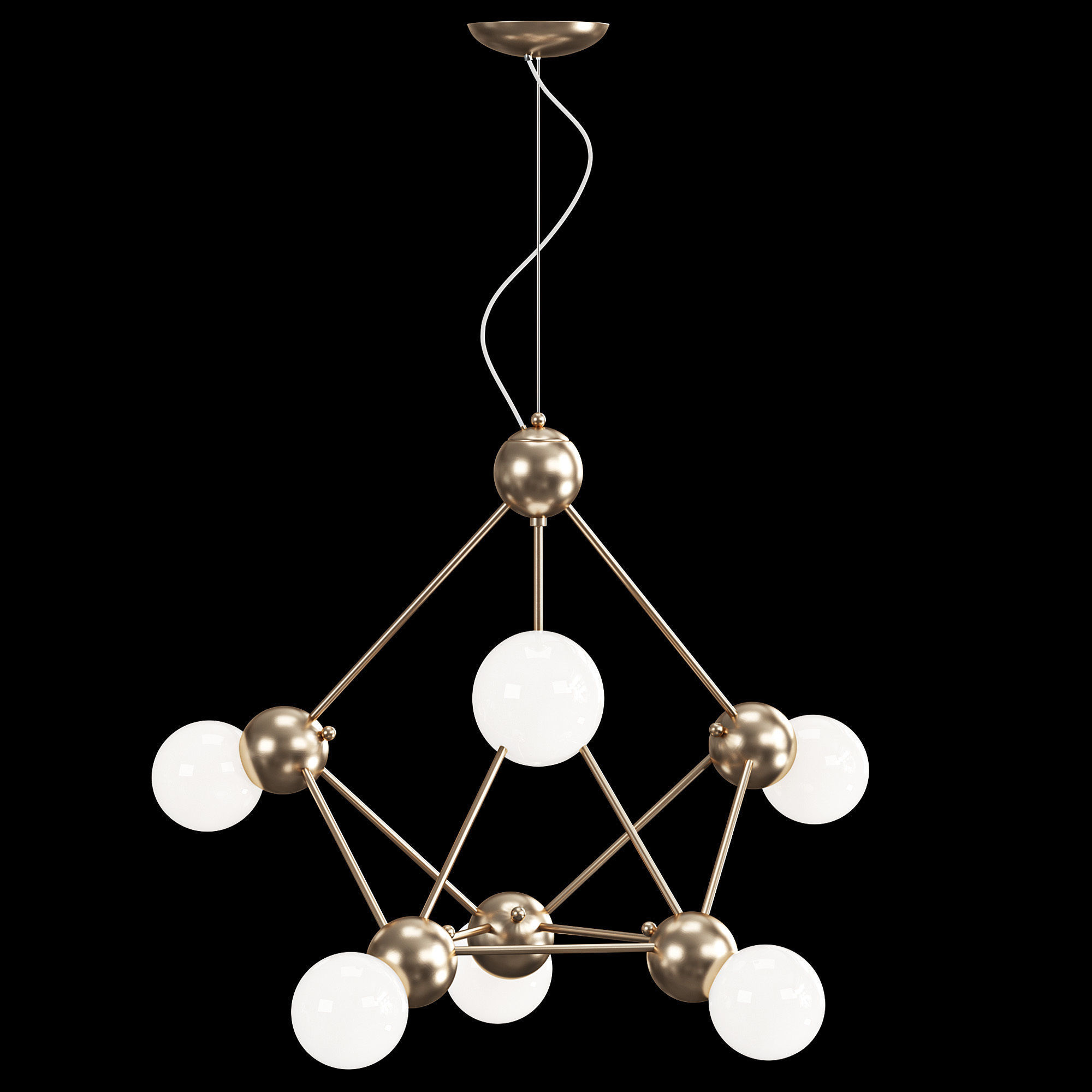 Chandelier ATOM 3D model_6
