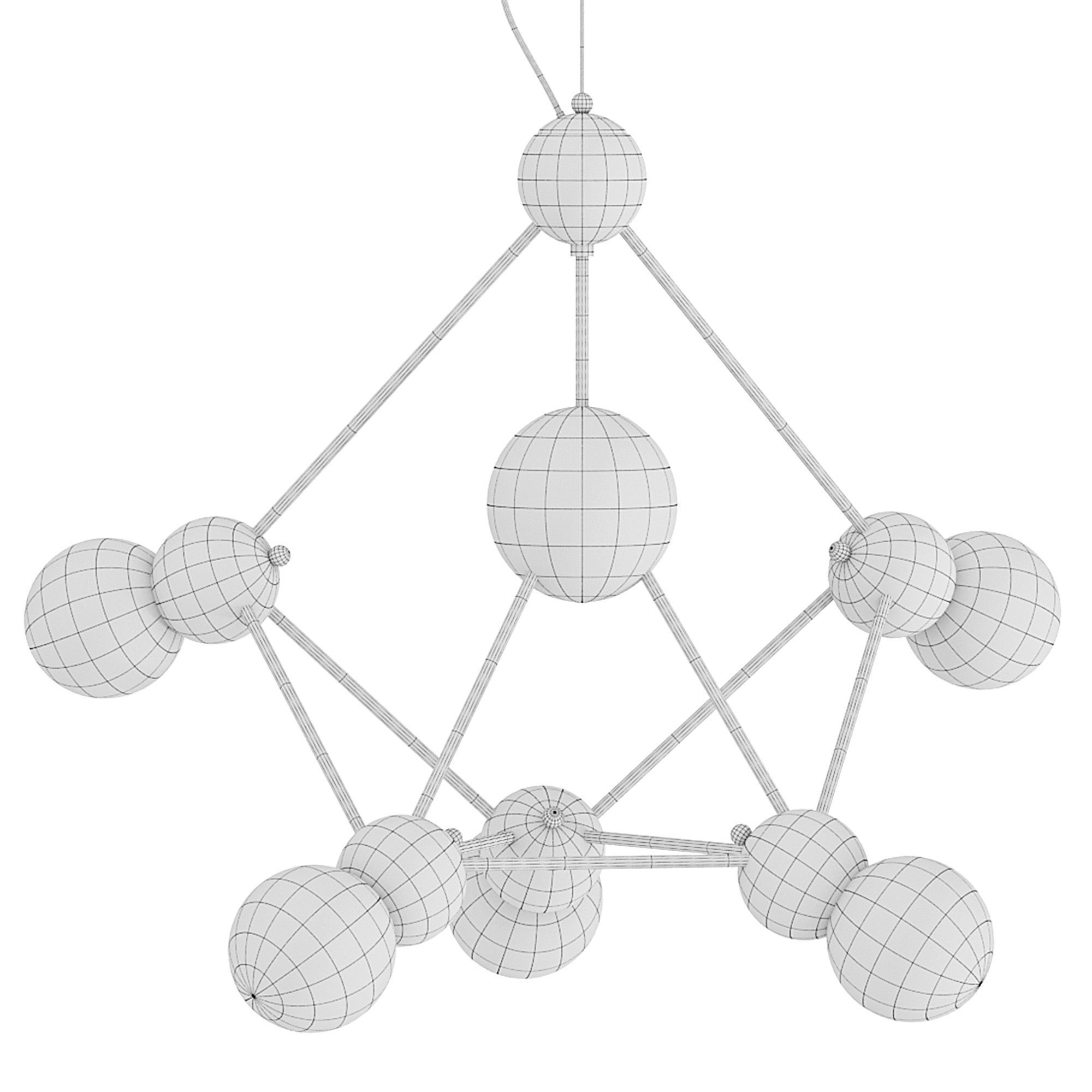 Chandelier ATOM 3D model_7