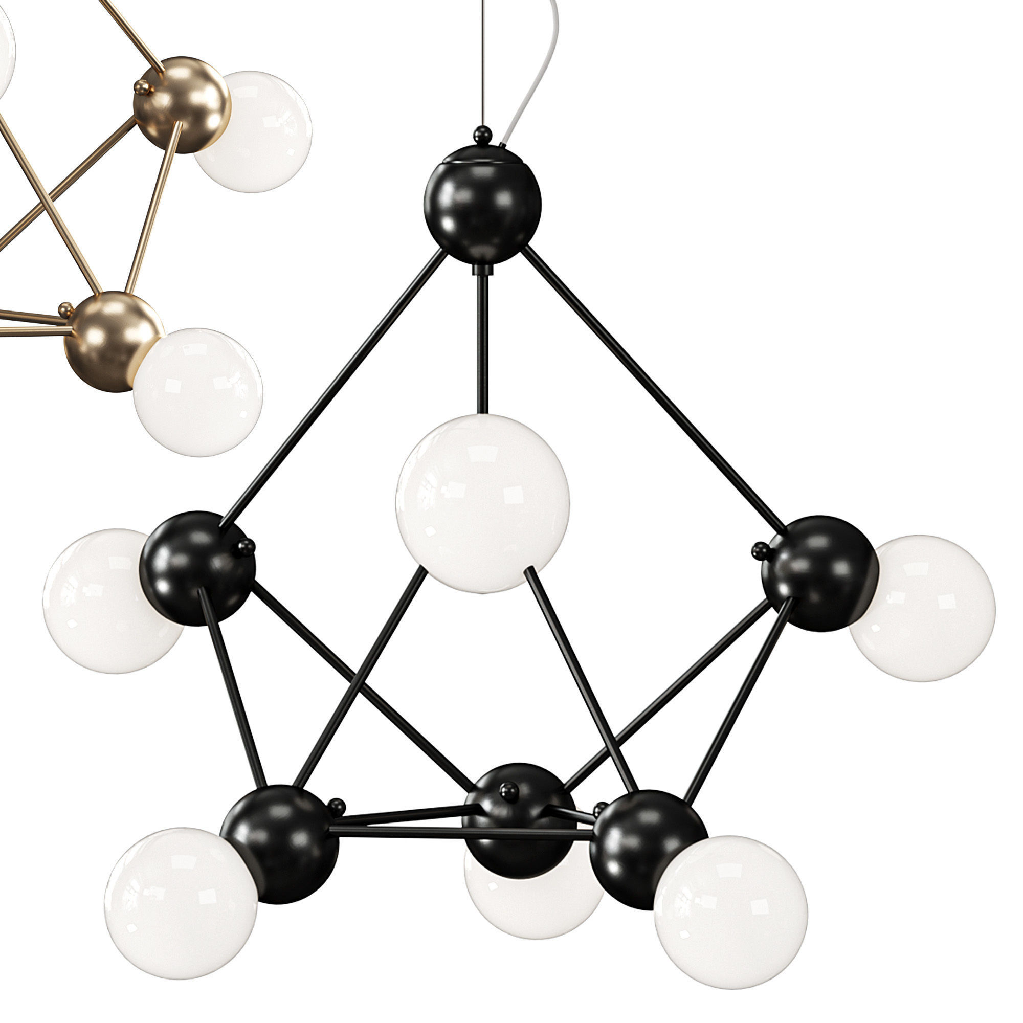 Chandelier ATOM 3D model_4