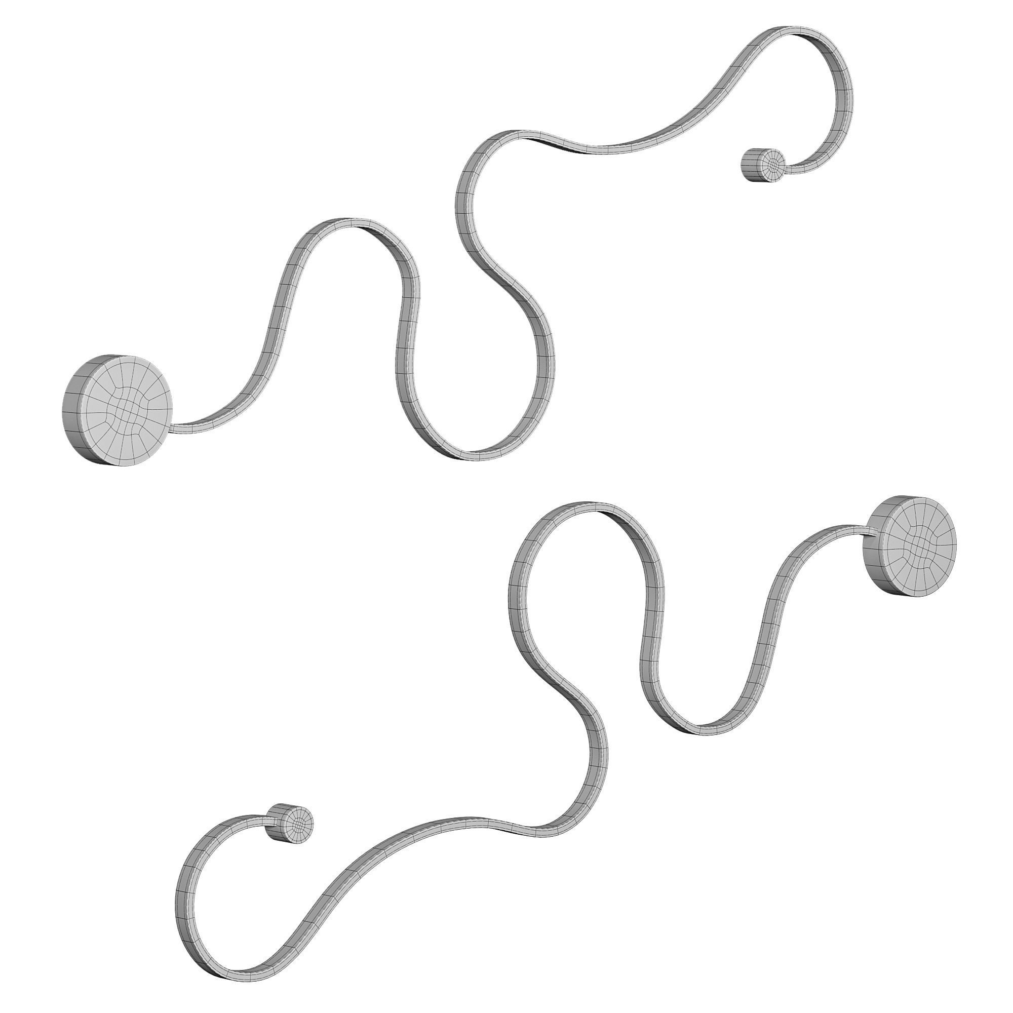 Curved Wall Sconce Light 3D model_6