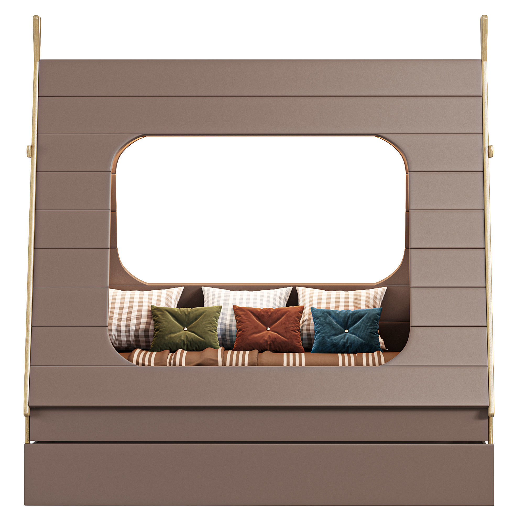Wigwam bed with drawer KVOYA 11 3D model_5