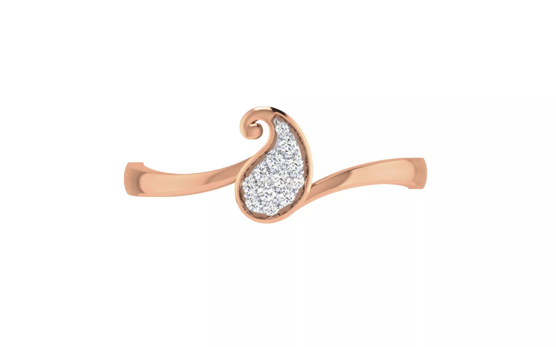 Ultra light wt Women Ring 3dm stl renders details 3D print model