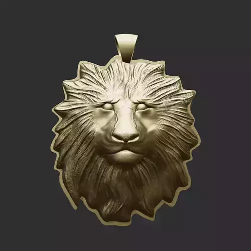 Lion pendant print 3D print model